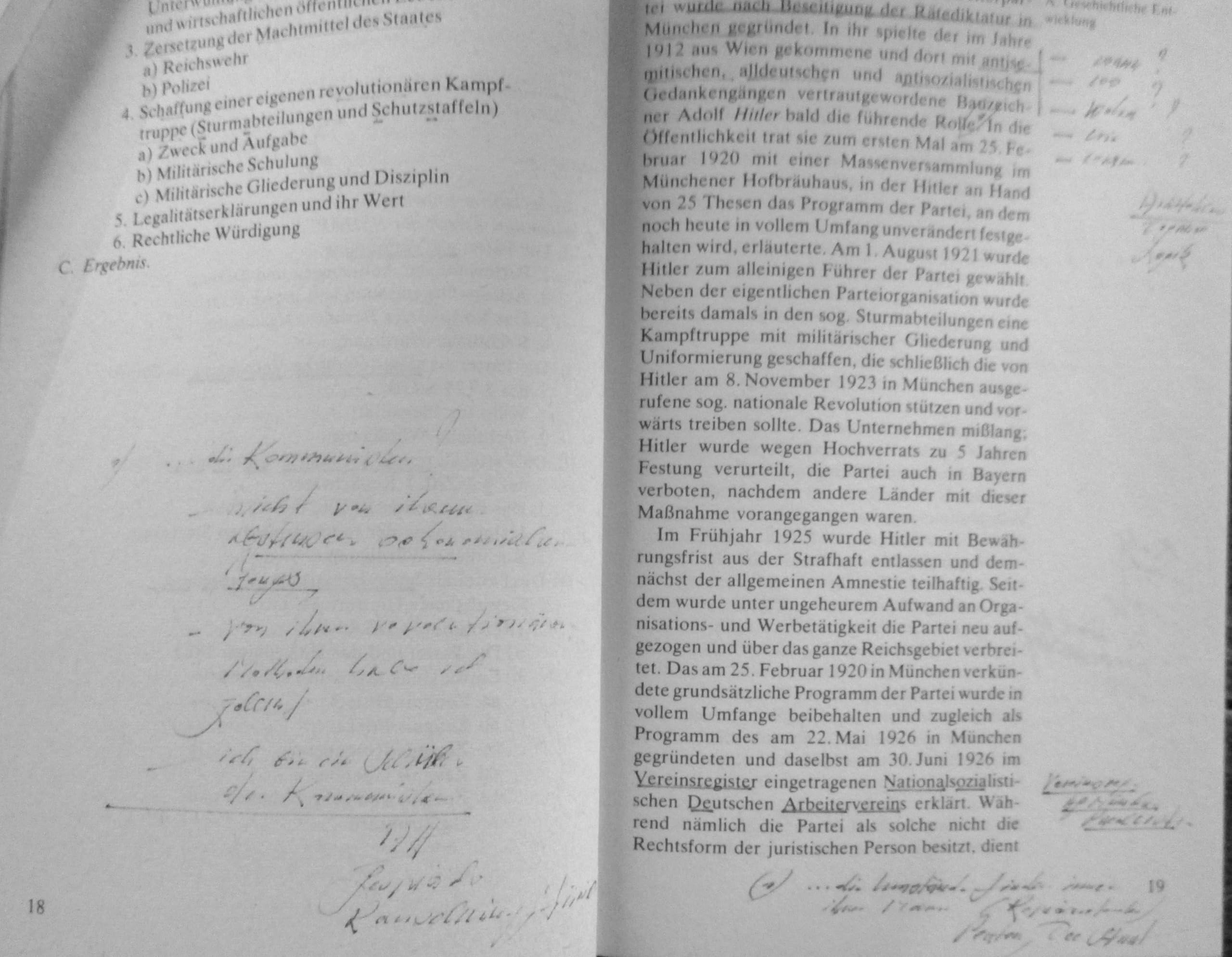 Der verpaßte Nazi-Stopp: Die NSDAP als staats- und republikfeindliche, hochverräterische Verbindung. Preußische Denkschrift von 1930 German history
