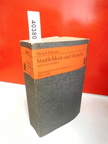 Staatlichkeit und Anarchie und andere Schriften. Philosophy
