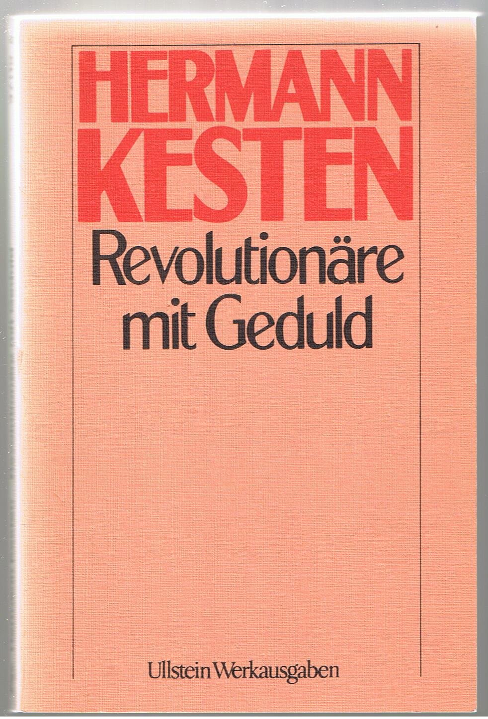Revolutionäre mit Geduld. Roman. Books
