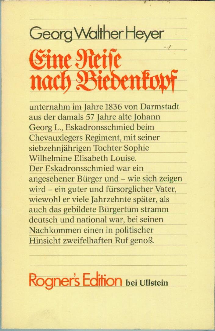 Eine Reise nach Biedenkopf Books