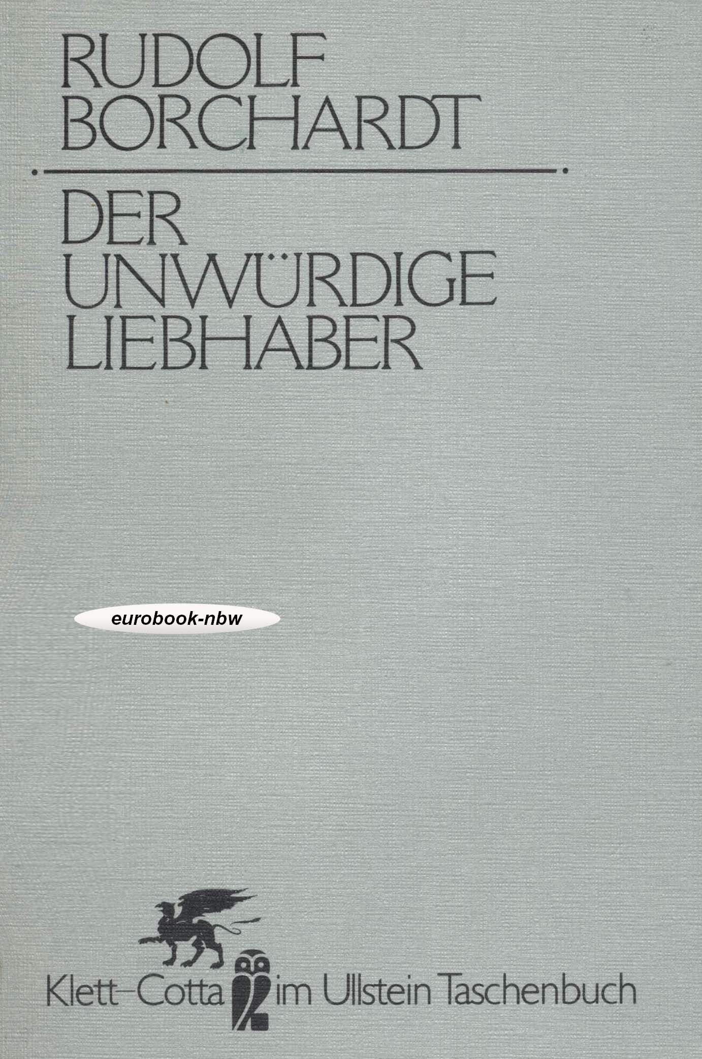 Der unwürdige Liebhaber Books