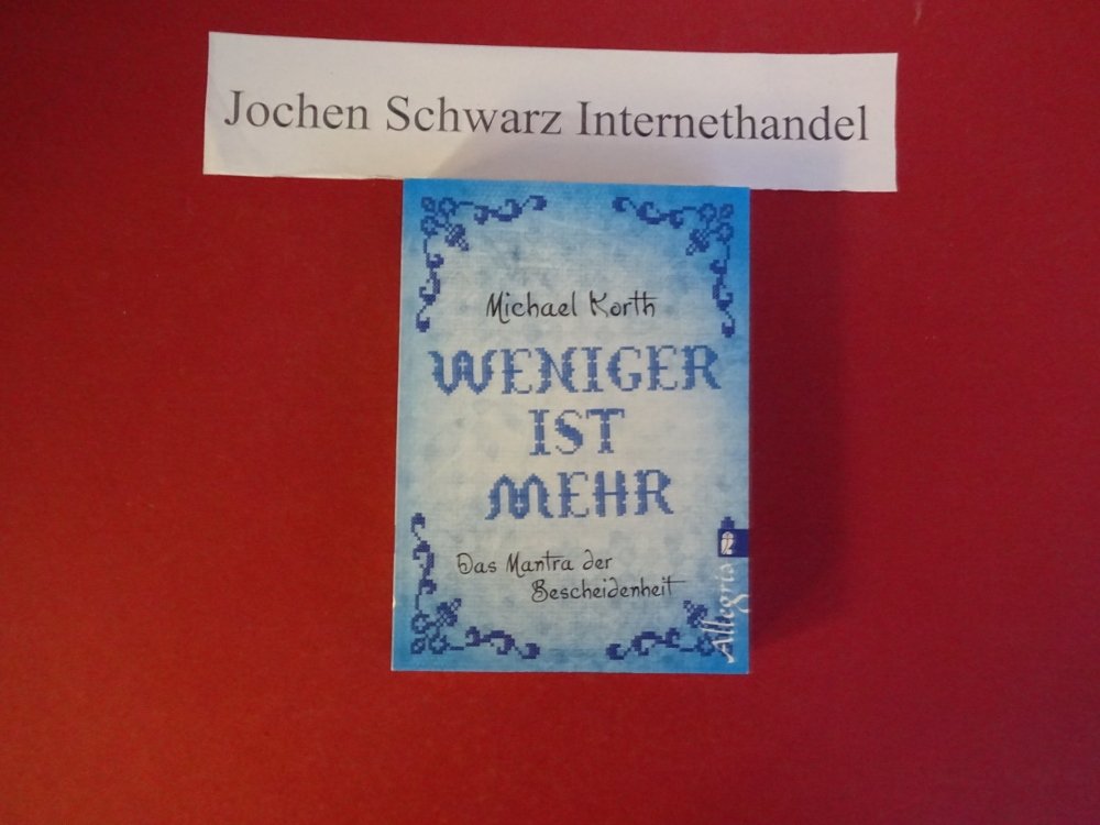 Product Image: Weniger ist mehr