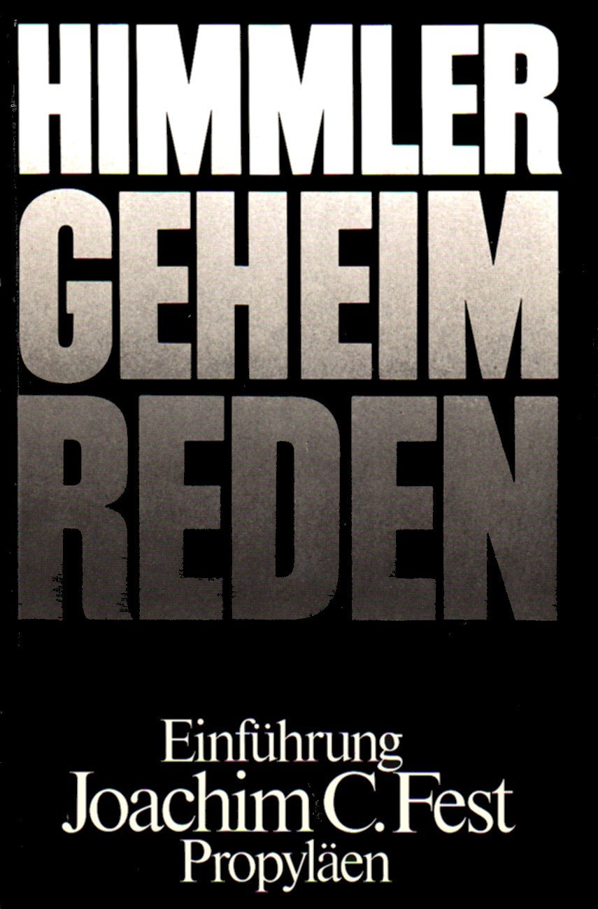 Geheimreden 1933 bis 1945 und andere Ansprachen Politics & History