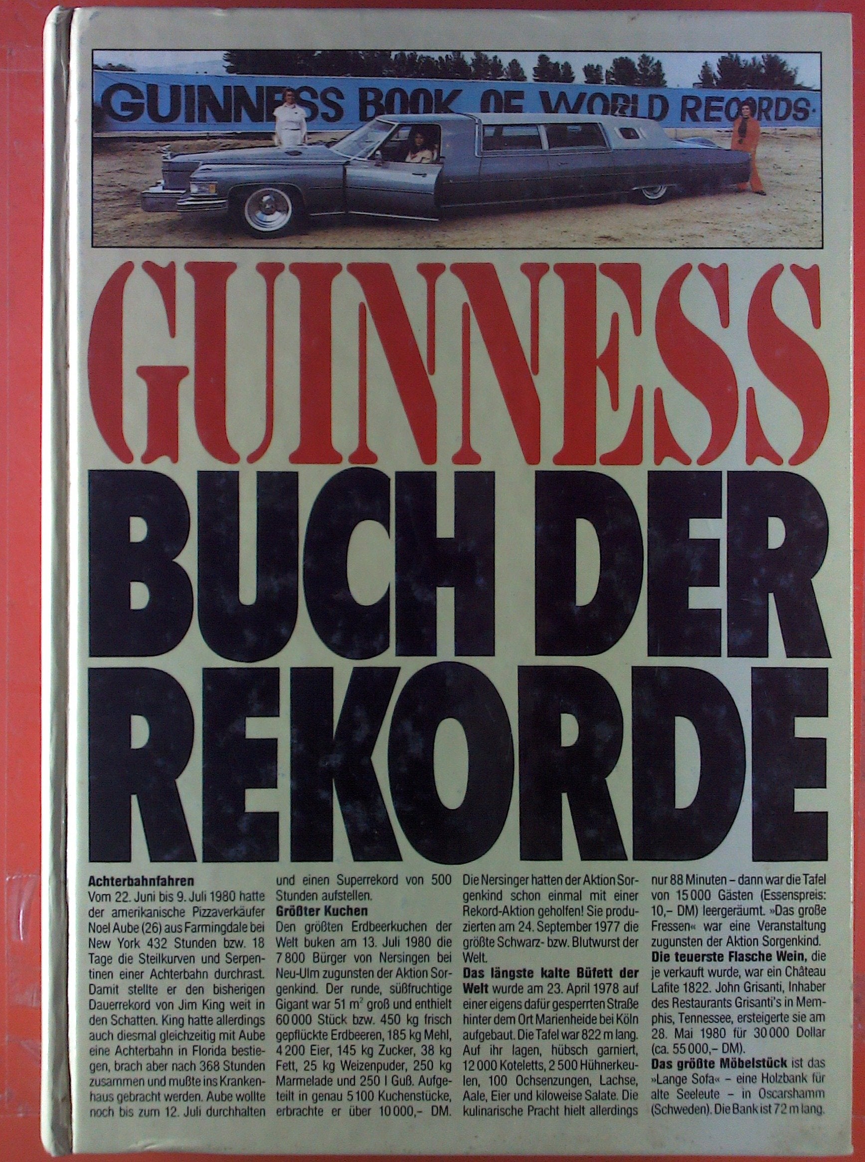 Guinness Buch der Rekorde - "Guinness Book of Records" deutsche Ausgabe. Ullstein Verlag 1981. Mit den Ergebnissen der Olympischen Spiele von Moskau ; 3550076975 Reference Books