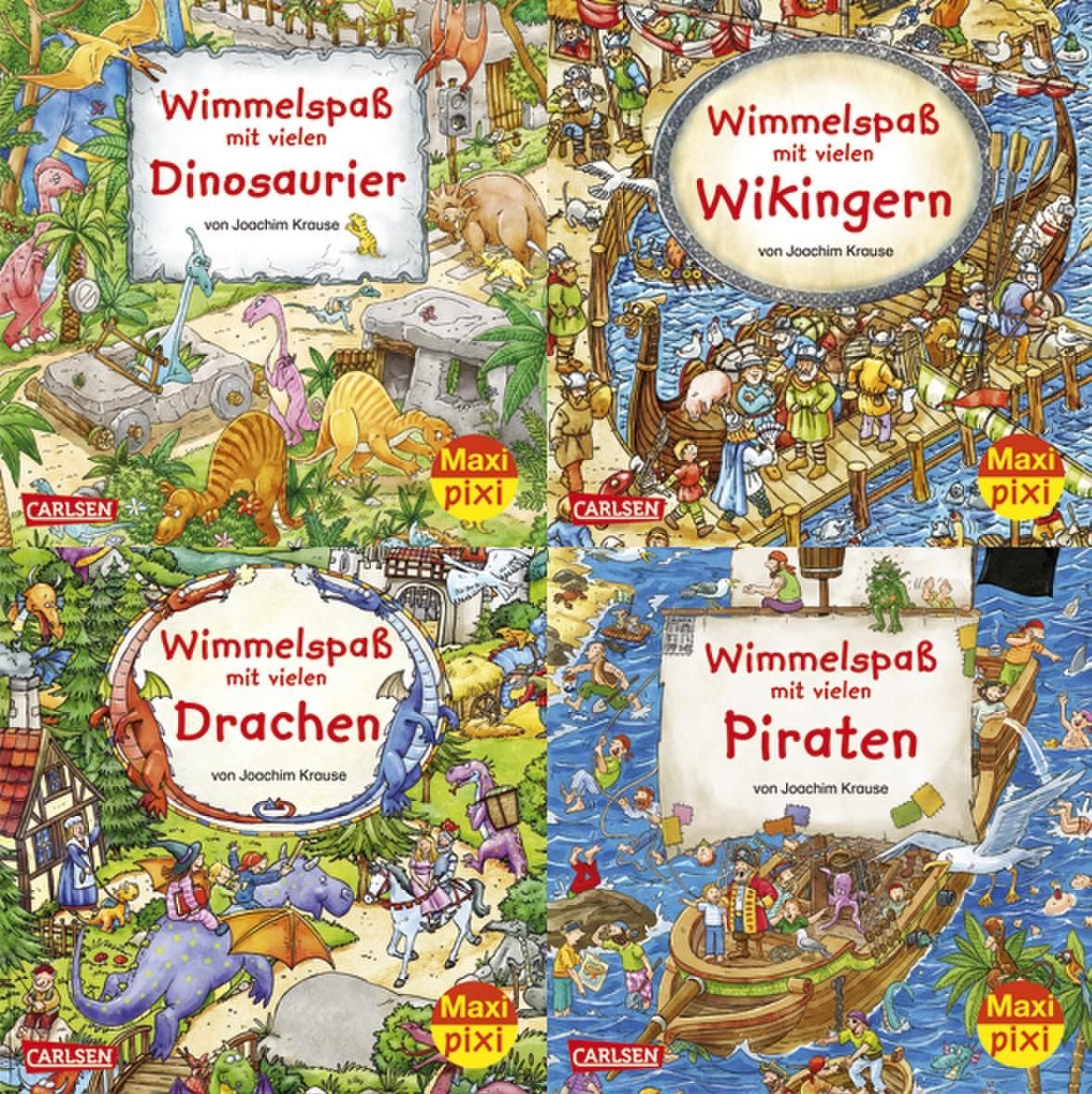 Maxi-Pixi-Serie 25: 4er Bundle: Wimmelspaß 3 Novels & Short Stories