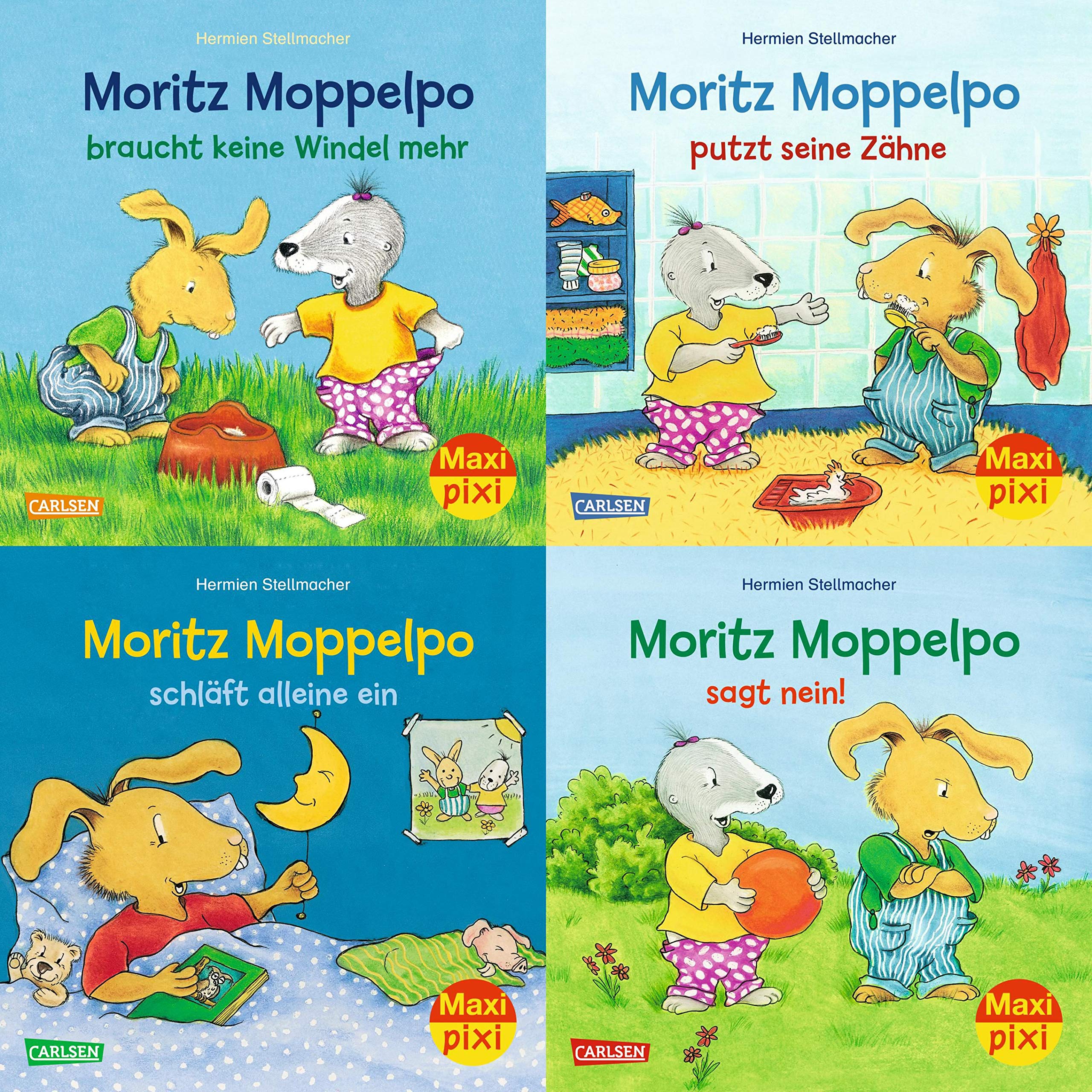 Maxi-Pixi-4er-Set 71: Moritz Moppelpo (4x1 Exemplar) (71): Moritz Moppelpo braucht keine Windel mehr; Moritz Moppelpo sagt Nein; Moritz Moppelpo schläft alleine ein; Moritz Moppelpo putzt seine Zähne Non-fiction