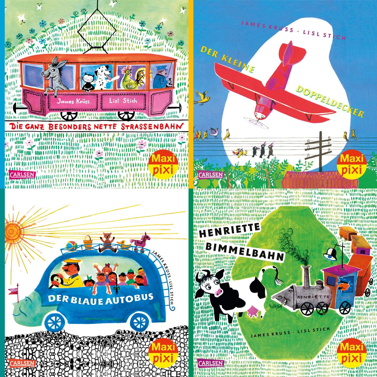Maxi-Pixi-4er-Set 75: Henriette Bimmelbahn und ihre Freunde (4x1 Exemplar) book