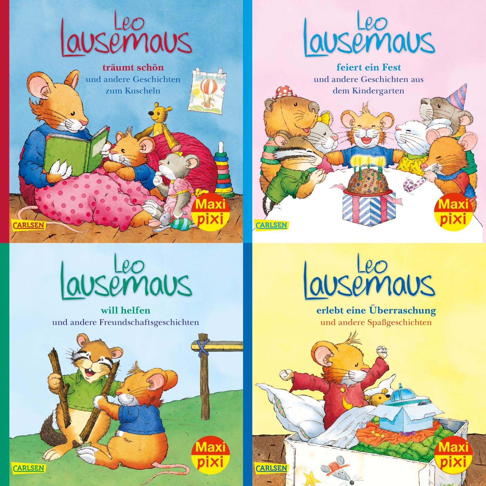 Maxi-Pixi-4er-Set 80: Meine liebsten Geschichten von Leo Lausemaus (4x1 Exemplar) Lifestyle