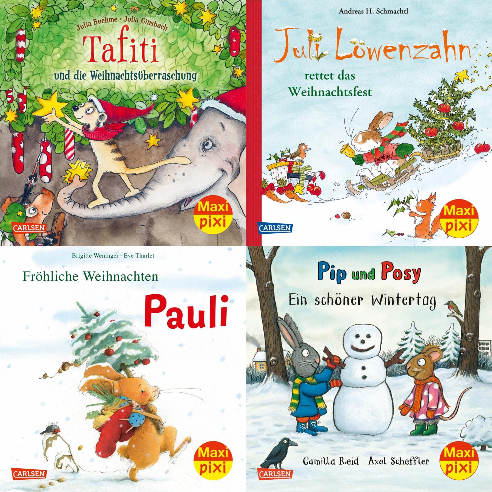 Maxi-Pixi-4er-Set 94: Weihnachten mit Bilderbuchhelden (4x1 Exemplar): 4 Minibücher für Kinder ab 3 Jahren (94) Non-fiction
