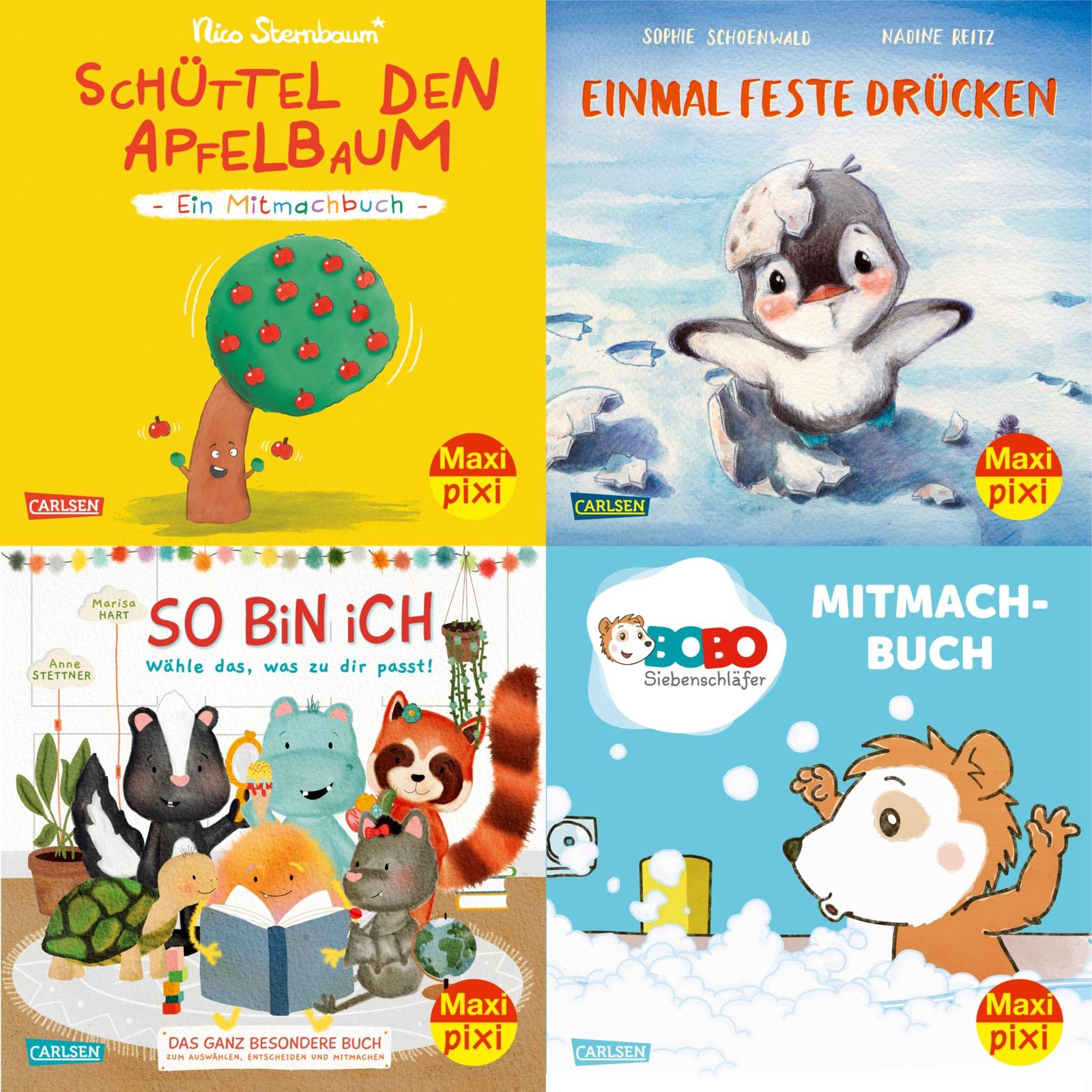 Maxi-Pixi-4er-Set 110: Bilderbücher zum Mitmachen (4x1 Exemplar): 4 Minibücher für Kinder ab 3 Jahren (110) Non-fiction