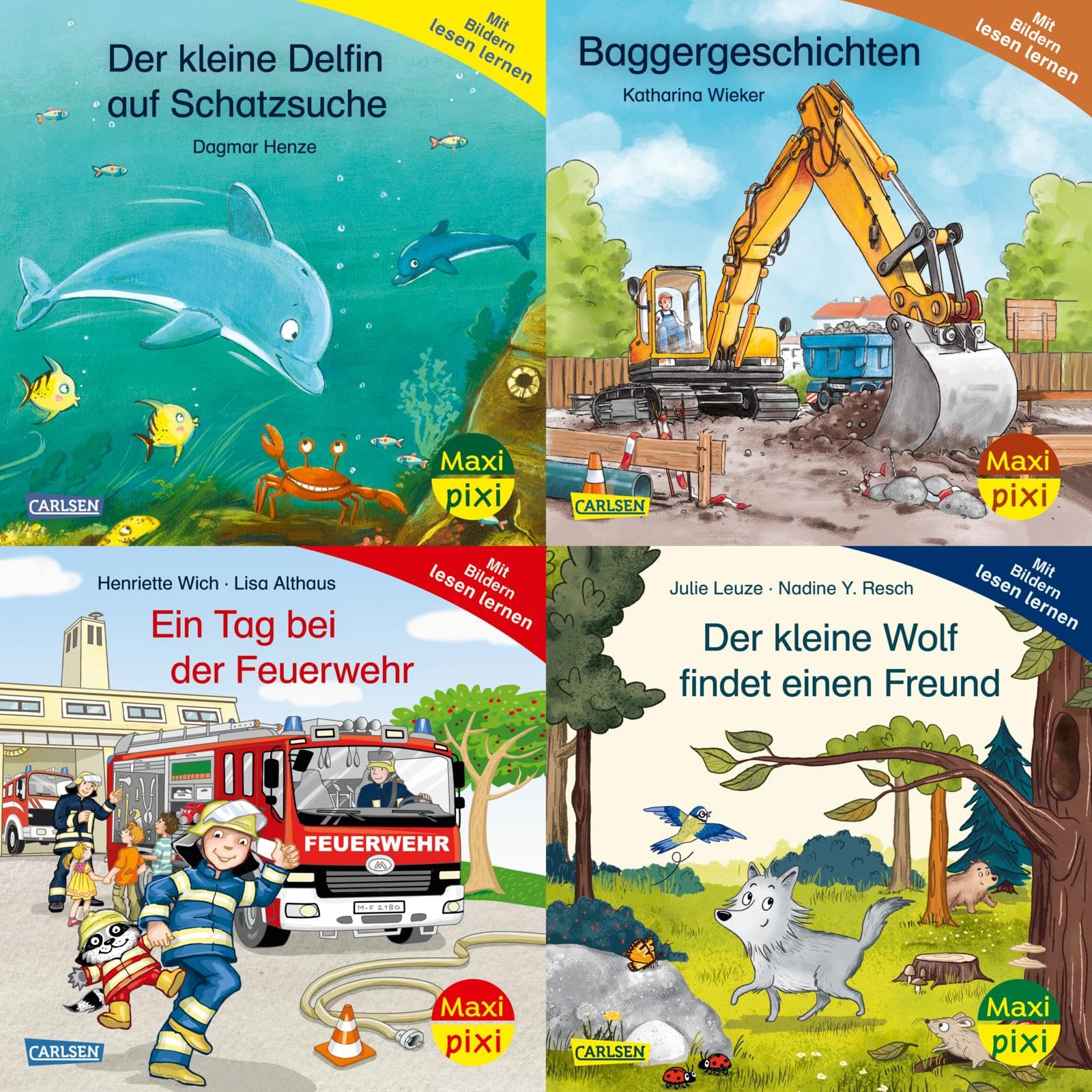 Maxi-Pixi-4er-Set 118: Mit Bildern lesen lernen (4x1 Exemplar) Non-fiction