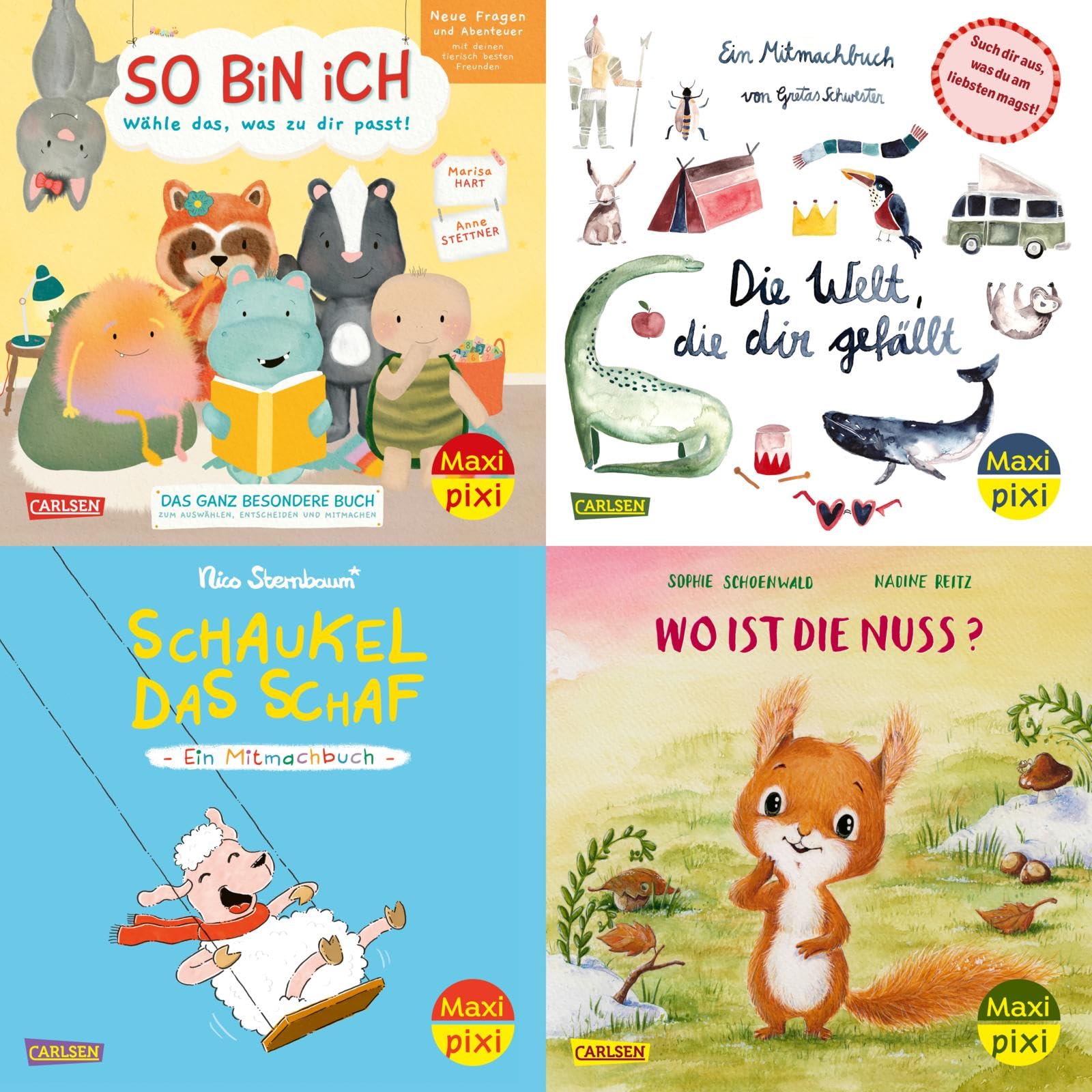 Maxi-Pixi-4er-Set 122: Neue Bilderbücher zum Mitmachen (4x1 Exemplar) Psychology