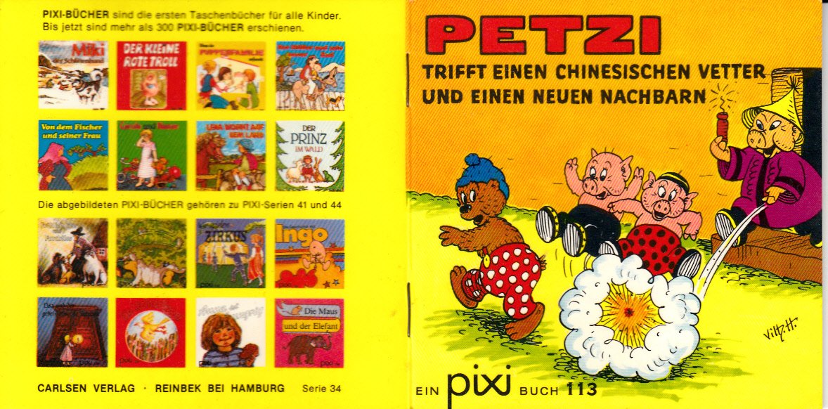 Petzi trifft einen chinesischen Vetter und einen neuen Nachbarn Books