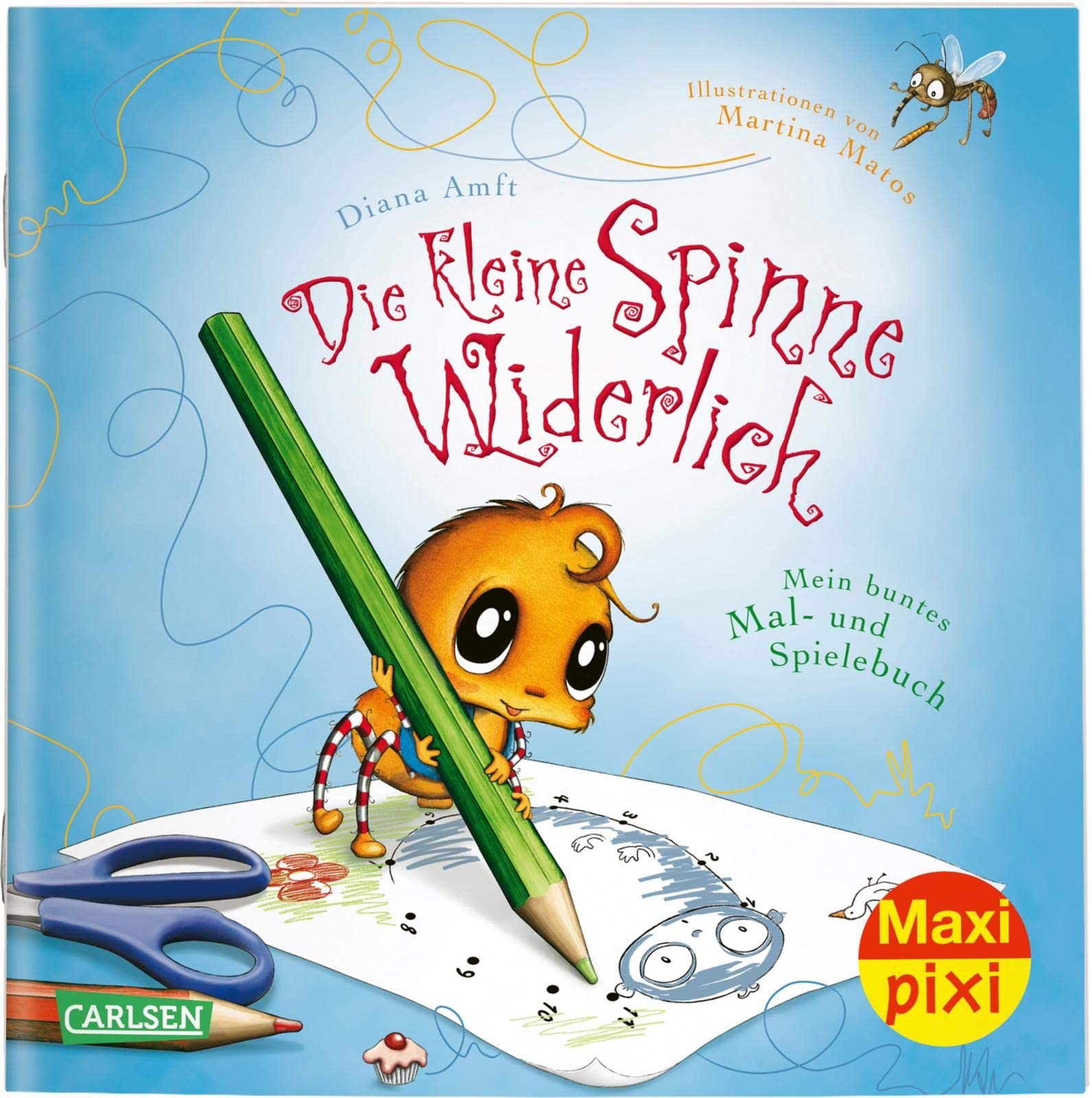 Maxi Pixi 314: Die kleine Spinne Widerlich: Mein buntes Mal- und Spielebuch book