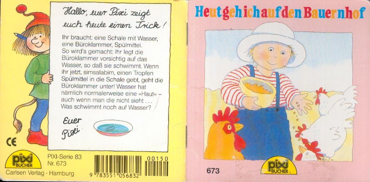 Heut geh ich auf den Bauernhof (Pixi-Bücher ; Nr. 673, Serie 83 Von Kindern und Bären) Books