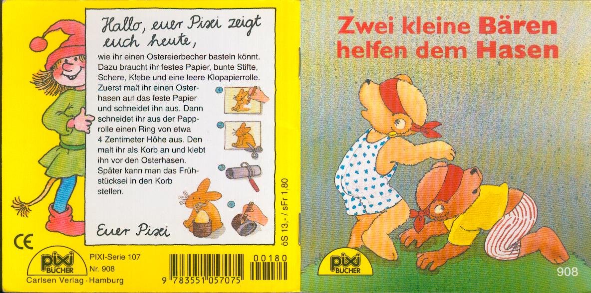 Zwei kleine Bären helfen dem Hasen (Pixi-Serie 107; Nr. 908) Books