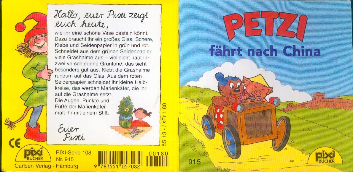 Petzi fährt nach China (Pixi Buch Nr. 915) Books
