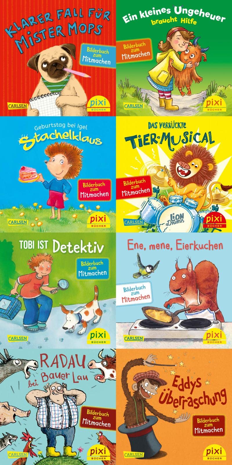 Pixi-8er-Set 270: Pixis Bilderbücher zum Mitmachen (8x1 Exemplar): Erstlese-Abenteuer book