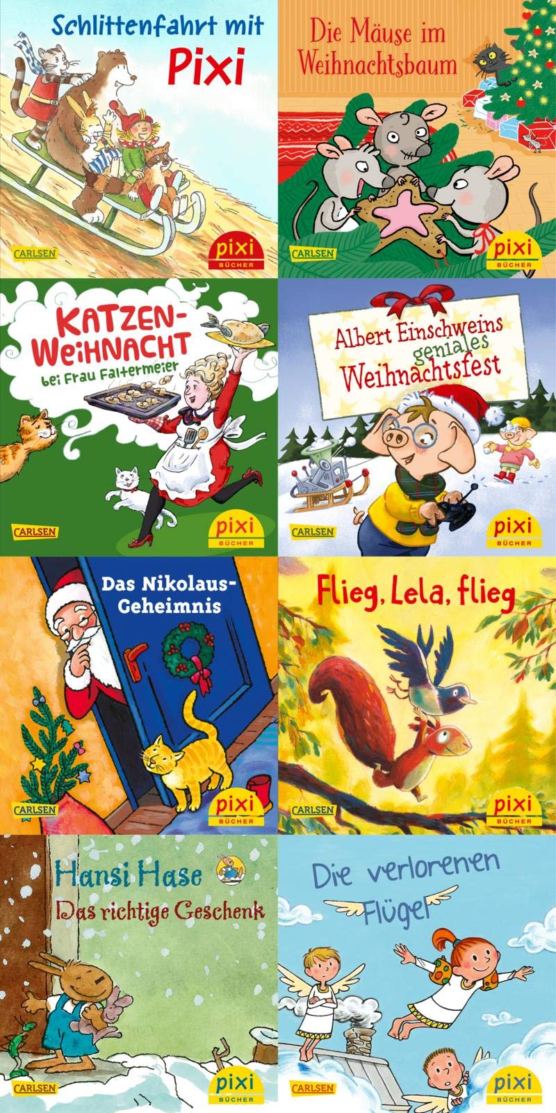 Pixi-Weihnachts-8er-Set 36: Weihnachtszeit mit Pixi (8x1 Exemplar) (36) Novels & Short Stories