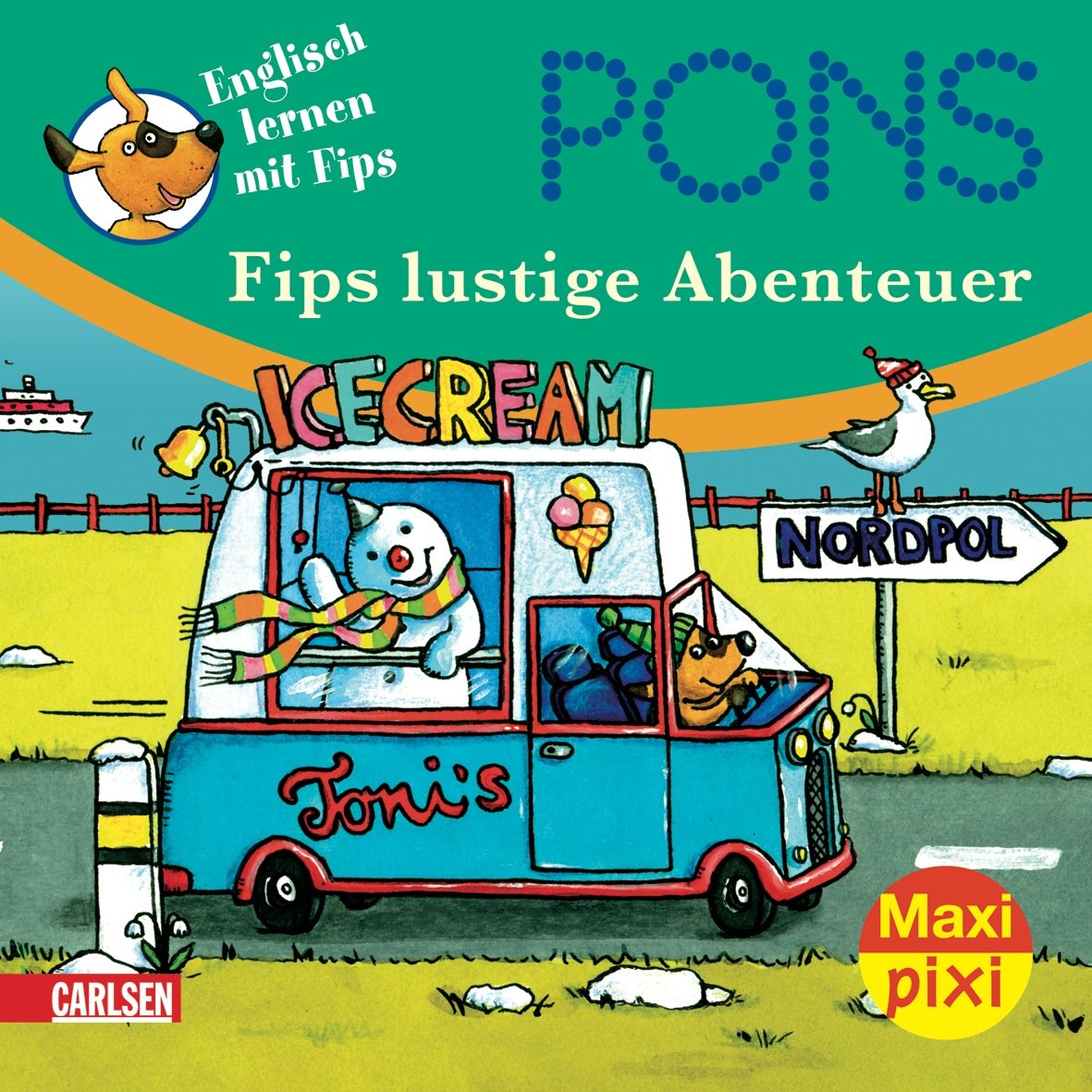 Maxi-Pixi 66: PONS Englisch lernen mit Fips - Fips lustige Abenteuer book