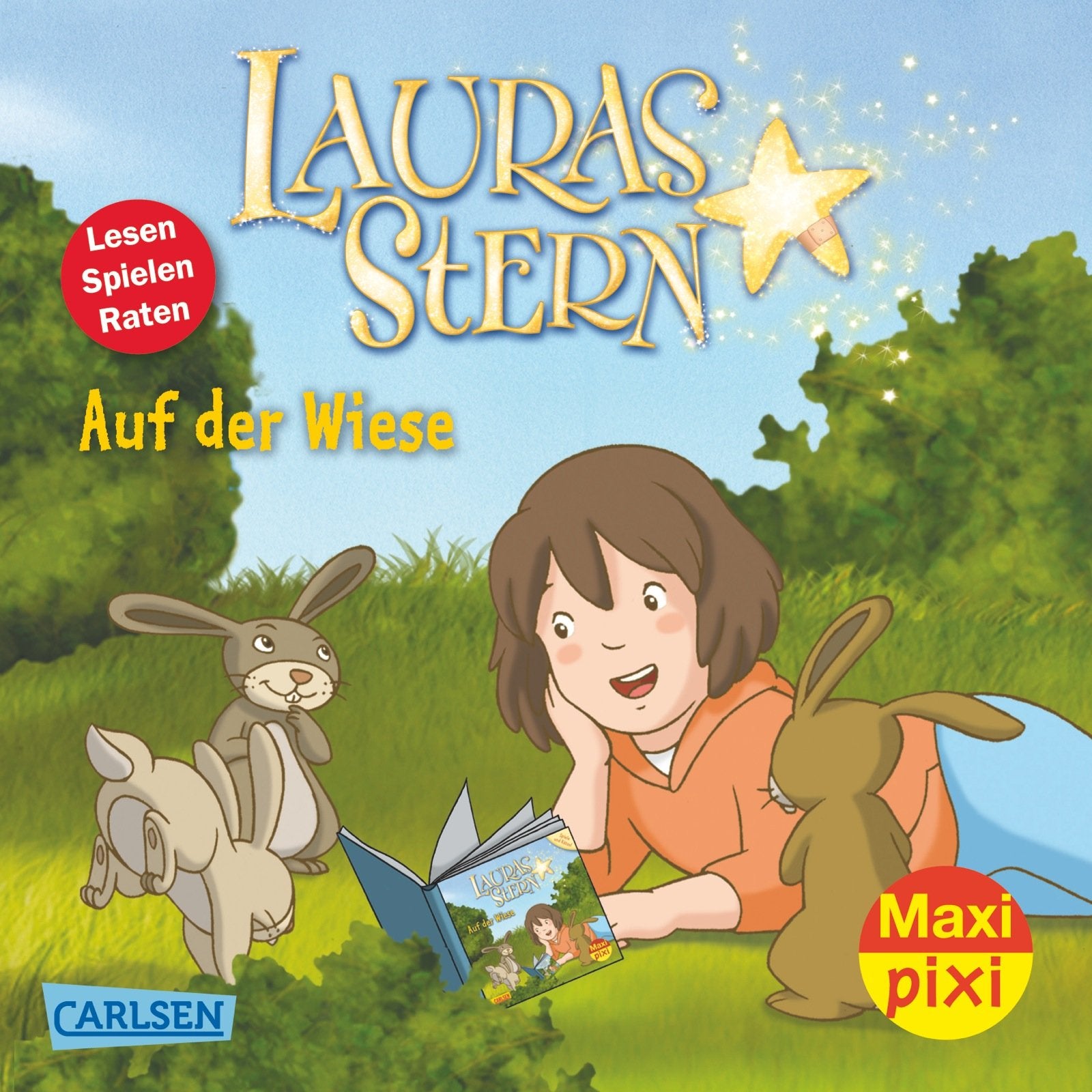 Maxi-Pixi Nr. 75: Lauras Stern - Auf der Wiese: Spiele und Rätsel Children's books