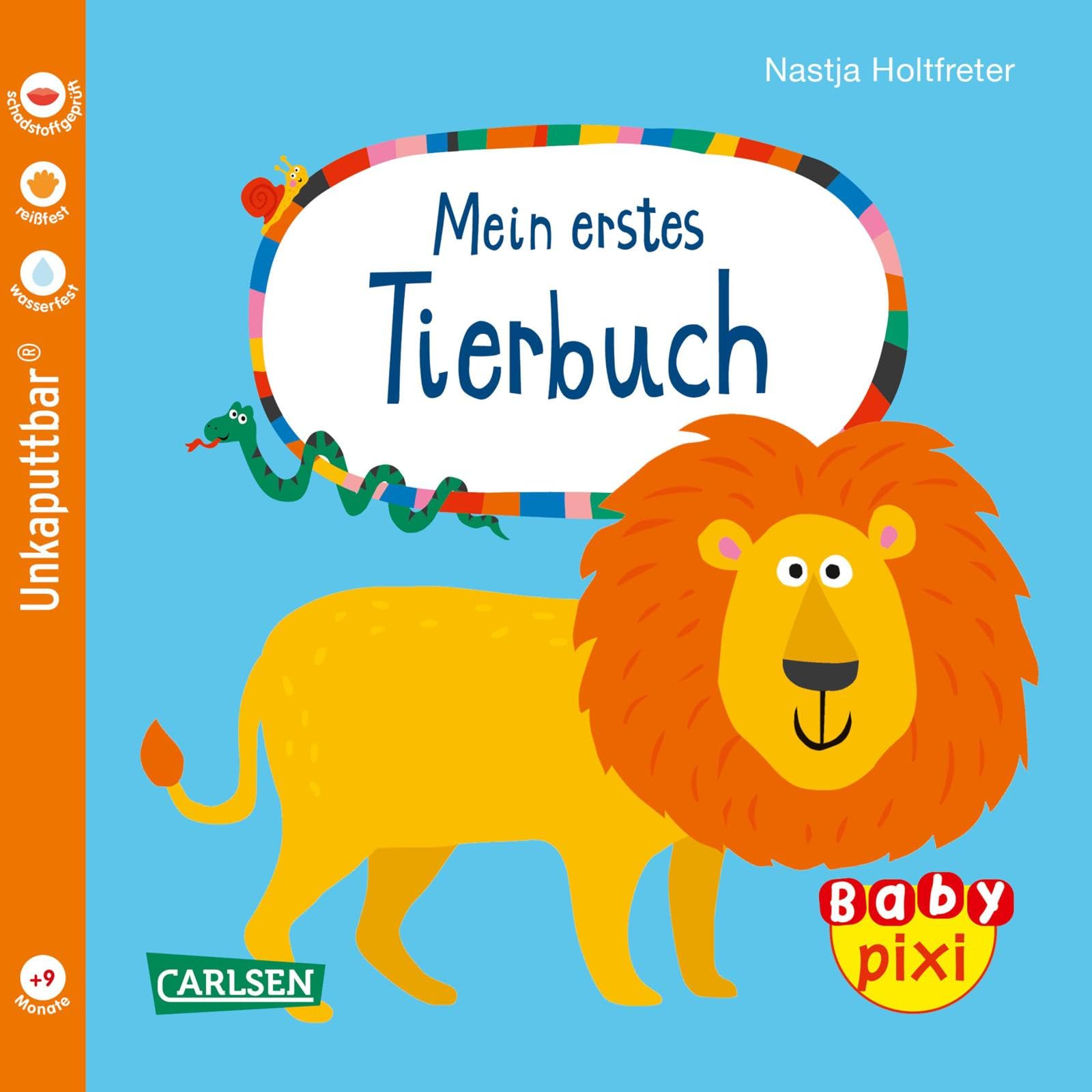 Baby Pixi (unkaputtbar) 64: Mein erstes Tierbuch: Unzerstörbares Baby-Buch ab 12 Monaten mit ersten Wörtern zum Lernen – auch als Badebuch geeignet (64) Natural Sciences