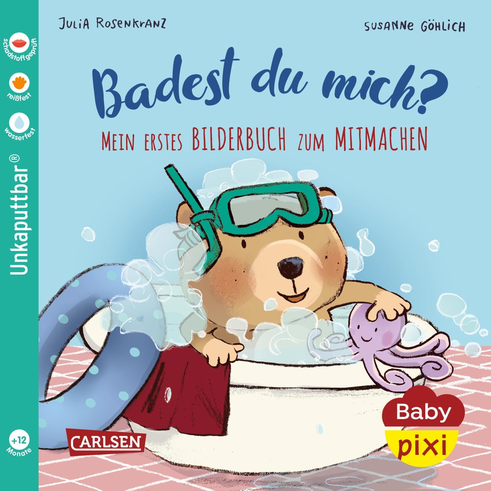 Baby Pixi (unkaputtbar) 85: Mein erstes Bilderbuch zum Mitmachen: Badest du mich? Non-fiction