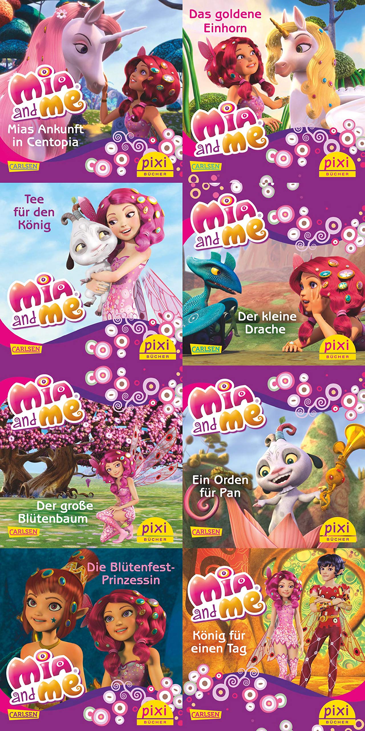 Pixi-Box 232: Mia and me (8x8 Exemplare) (232): Mias Ankunft in Centopia. Tee für den König. Der große Blütenbaum. Die Blütenfest-Prinzessin. Das ... Ein Orden für Pan. König für einen Tag Novels & Short Stories
