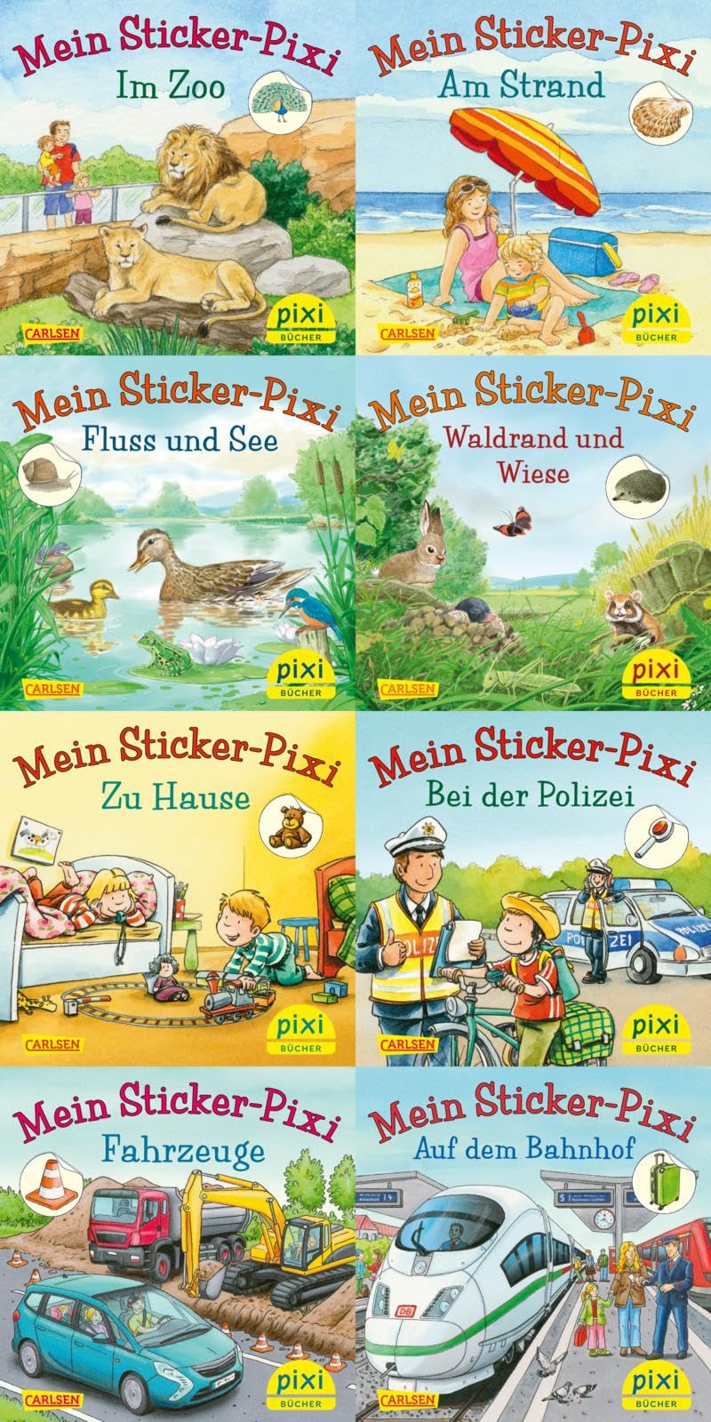 Pixi-Serie Nr. 234. Pixis neue Sticker-Bücher (8x8 Exemplare) Novels & Short Stories