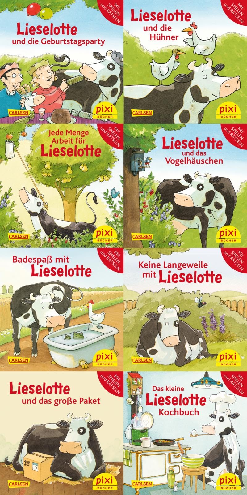 Pixi-Box 251: Lieselotte (8x8 Exemplare) (251): Lieselotte und die Geburtstagsparty; Lieselotte und die Hühner; Jede Menge Arbeit für Lieselotte; ... Mit Spielen und Rätseln zum Mitmachen Novels & Short Stories