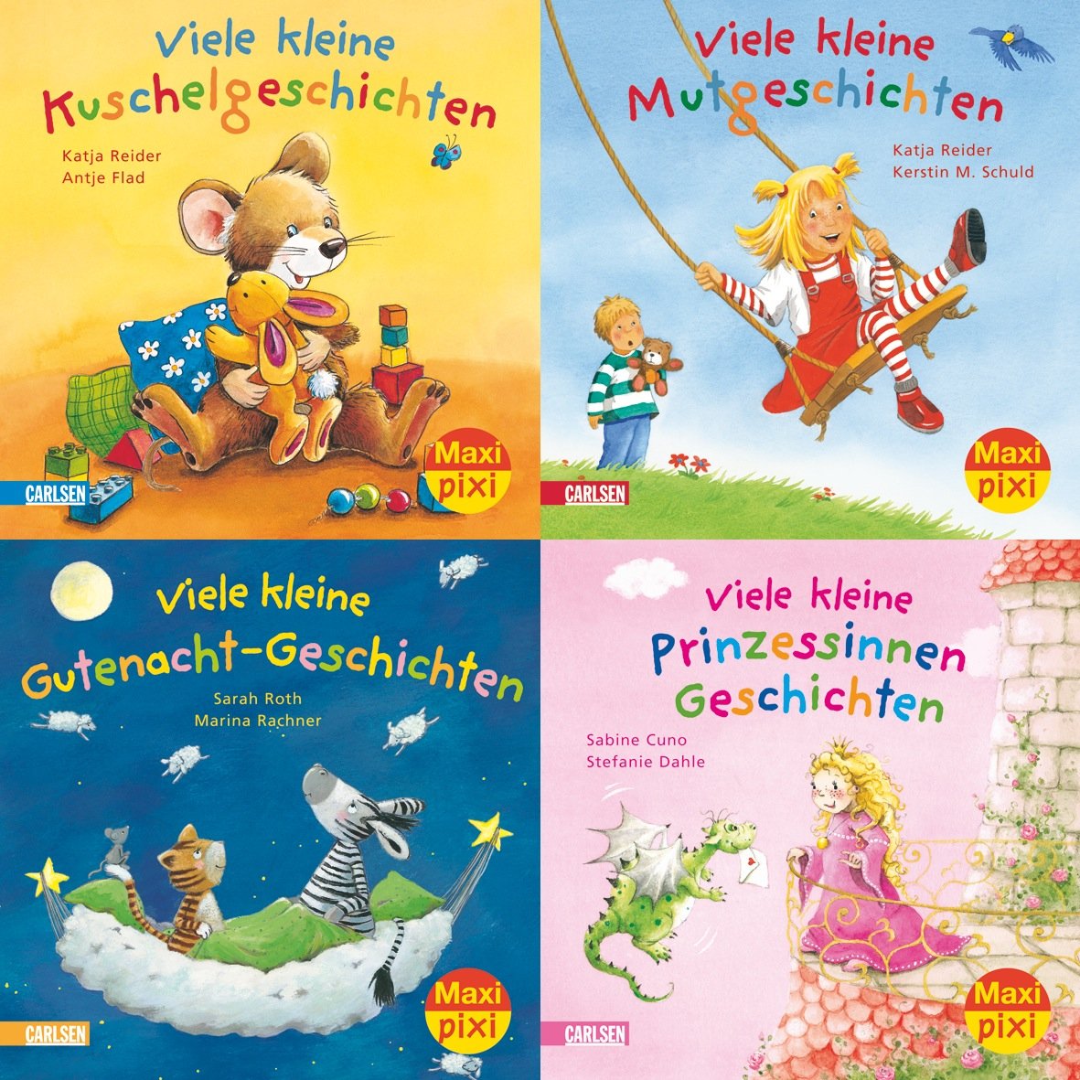 Maxi-Pixi-Serie Nr. 9: Viele kleine Geschichten: Mein kleines großes Bilderbuch. Viele kleine Kuschelgeschichten; Viele kleine Mutgeschichten; Viele ... Viele kleine Prinzessinnengeschichten Novels & Short Stories