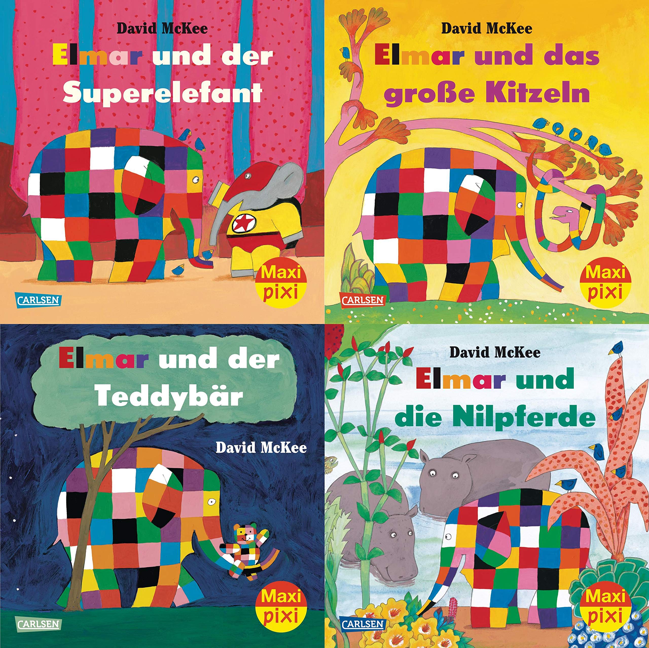 Maxi-Pixi-Box 39: Elmar ist wieder da! (4x5 Exemplare) (39): Elmar und der Superelefant; Elmar und das große Kitzeln; Elmar und der Teddybär; Elmar und die Nilpferde Novels & Short Stories