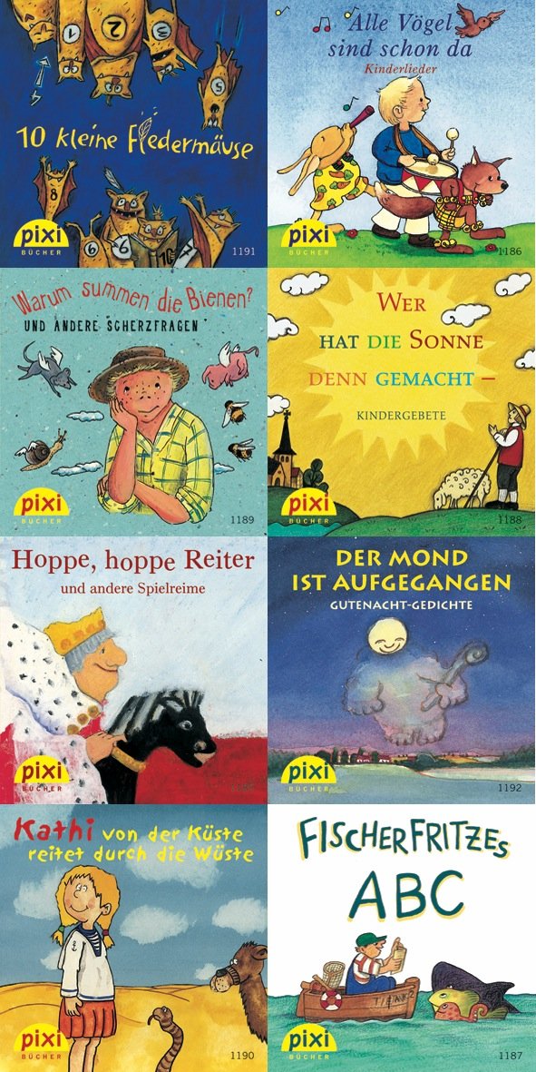 Pixi-Serie Nr. 138: Was reimt sich da?: Gedichte, Lieder, Abzählreime (Pixi-Box) Children's books