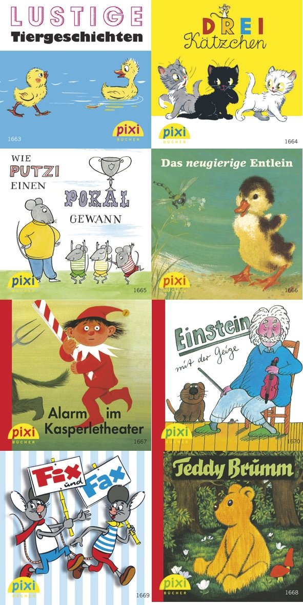 Pixi-Serie Nr. 185: Pixis Bilderbuch-Klassiker: 8 x 8 Stück Children's books