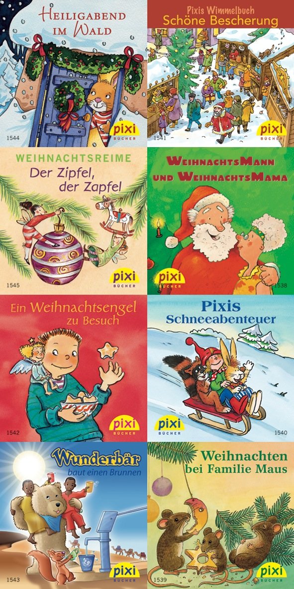 Pixi-Bücher Serie W22 Fröhliche Weihnachten mit Pixi Children's books