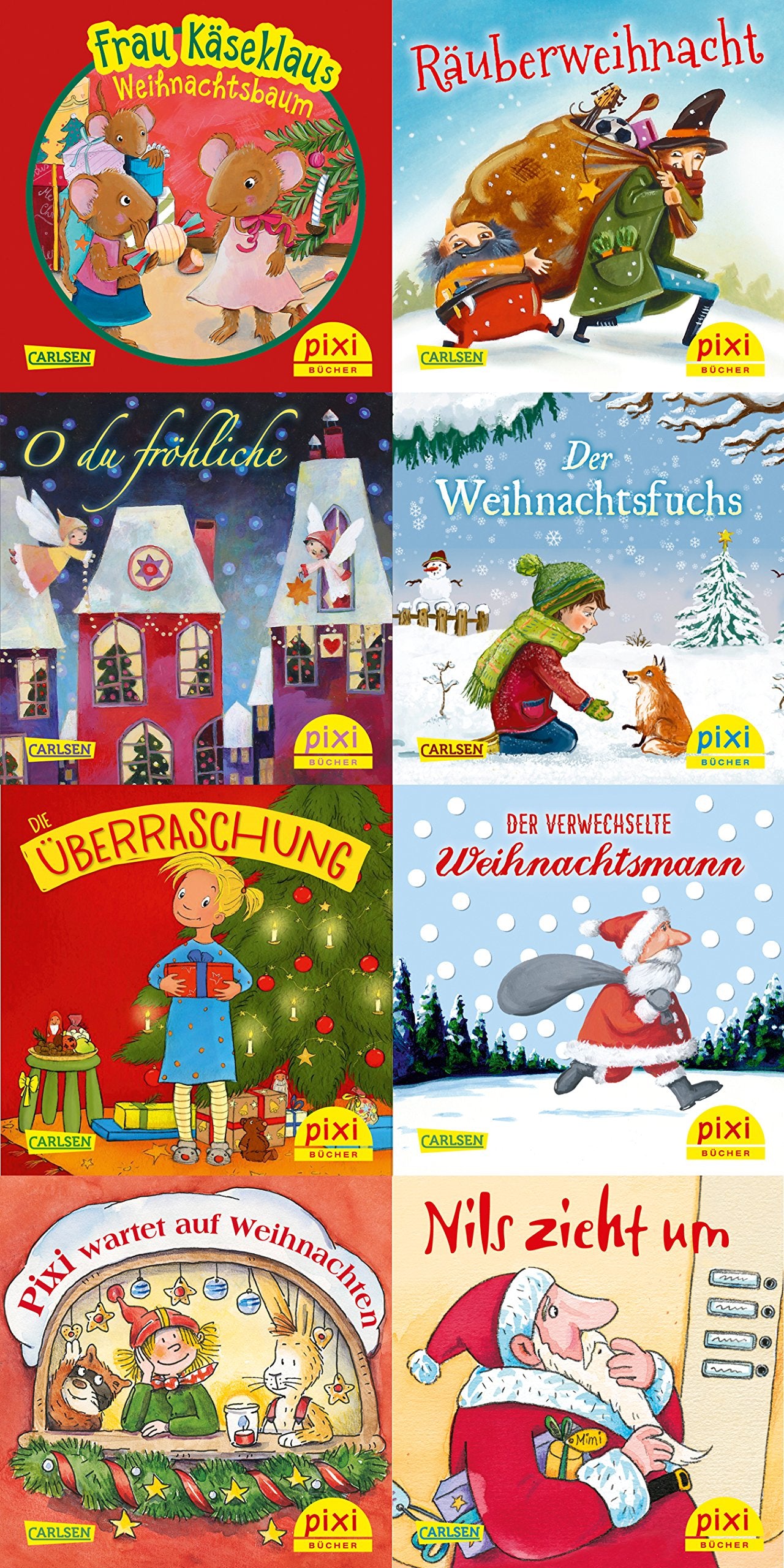 O du fröhliche ... (8x8 Exemplare): Der verwechselte Weihnachtsmann; Räuberweihnacht; O du fröhliche; Der Weihnachtsfuchs; Die Überraschung; Frau ... wartet auf Weihnachten (Pixi-Weihnachts-Box) Non-fiction