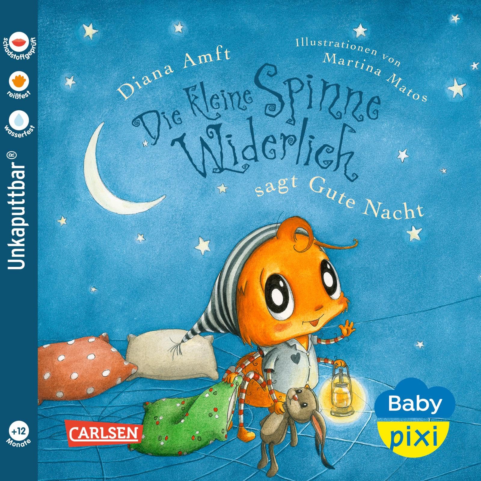 Baby Pixi (unkaputtbar) 119: Die kleine Spinne Widerlich sagt Gute Nacht: Ein Baby-Buch ab 12 Monaten (119) Parents & Children