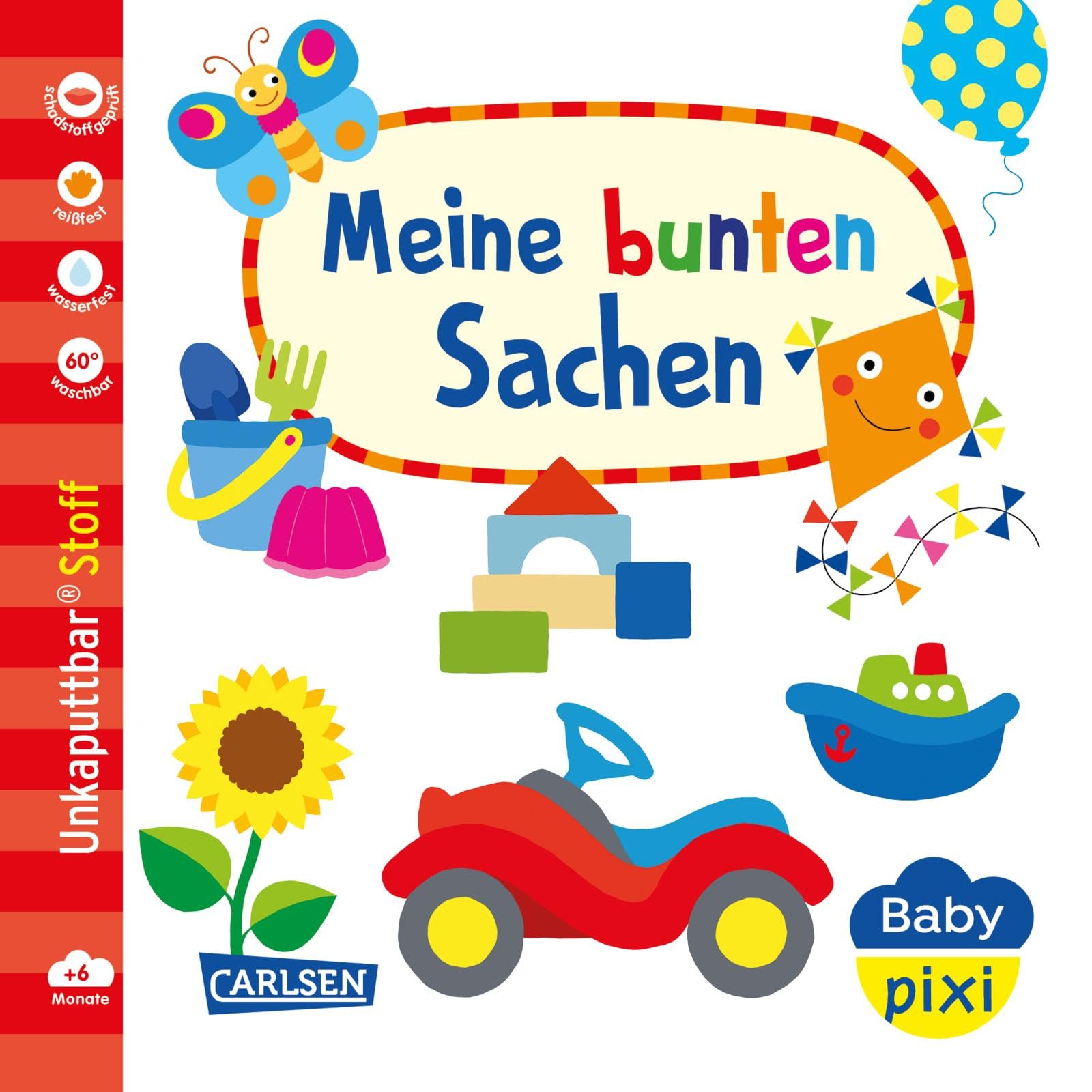 Baby Pixi (unkaputtbar) 166: Baby Pixi Stoff: Meine bunten Sachen: Unzerstörbares und weiches Buch aus Stoff für Babys ab 6 Monaten – auch als Badebuch geeignet (166) Health, Nutrition & Fitness