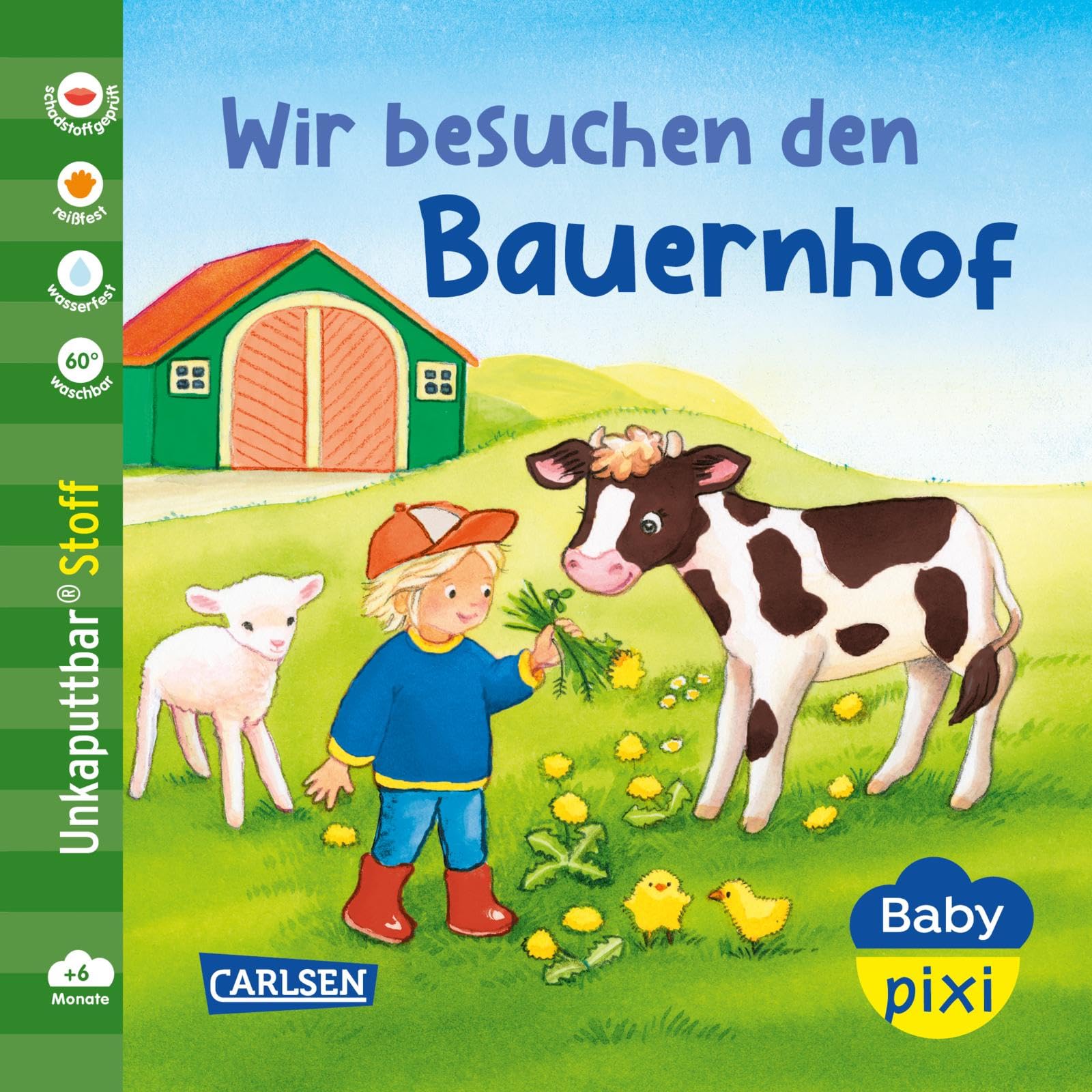 Baby Pixi (unkaputtbar) 167: Baby Pixi Stoff: Wir besuchen den Bauernhof: Unzerstörbares und weiches Buch aus Stoff für Babys ab 6 Monaten – auch als Badebuch geeignet (167) Non-fiction