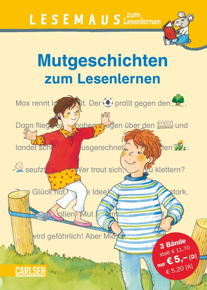LESEMAUS zum Lesenlernen Sammelbände: Mutgeschichten zum Lesenlernen: Bild-Wörter-Geschichten – mit Bildern lesen lernen: Anton fährt Traktor. Immer Ärger mit dem Maulwurf. Max ist ein Vampir Novels & Short Stories