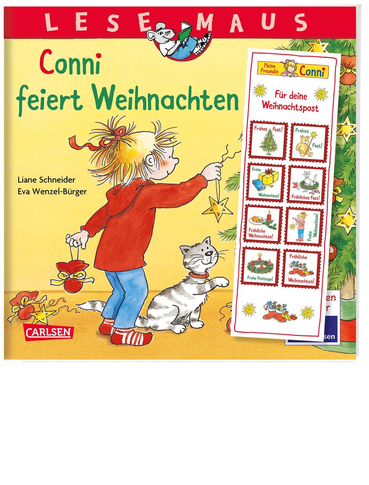 LESEMAUS 58: Conni feiert Weihnachten: Bilderbuchgeschichte für Kinder ab 3 mit tollem Extra für die Weihnachtspost (58) Novels & Short Stories