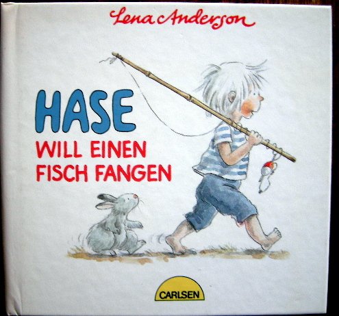Hase will einen Fisch fangen. Books