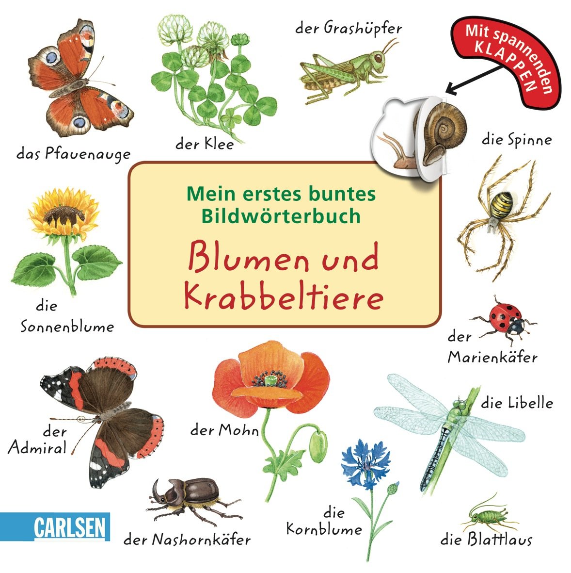 Mein erstes buntes Bildwörterbuch: Blumen und Krabbeltiere Children's books