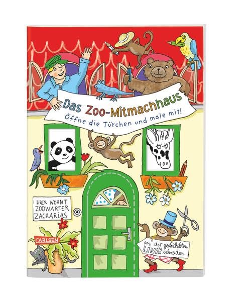 Das Zoo-Mitmachhaus: Öffne die Türchen und male mit! Tiptoi & Games