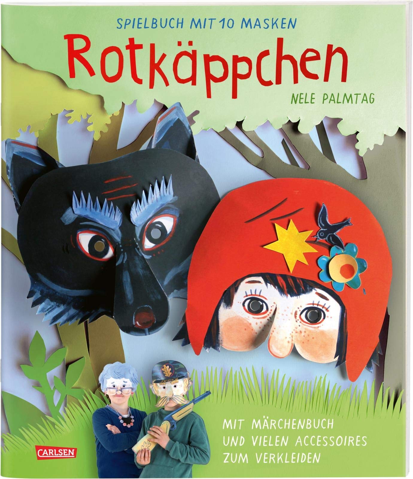 Rotkäppchen: Spielbuch mit 10 Masken: Das Märchen-Maskenbuch, ideal für Kindergeburtstage und Kindergruppen Tiptoi & Games
