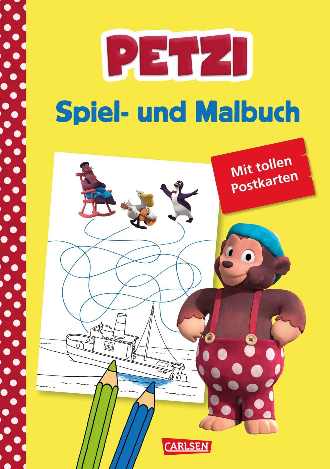 Petzi: Spiel- und Malbuch Tiptoi & Games