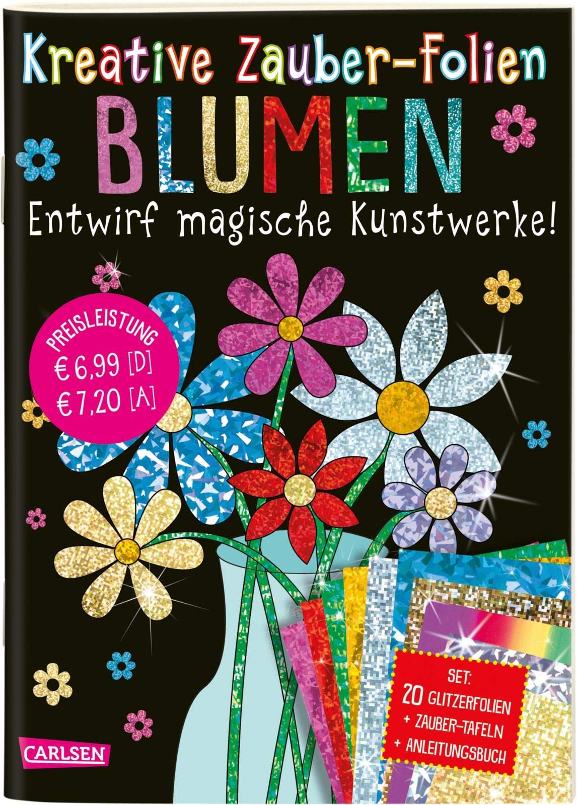 Kreative Zauber-Folien: Blumen: Set mit 10 Zaubertafeln, 20 Folien und Anleitungsbuch Study Guides