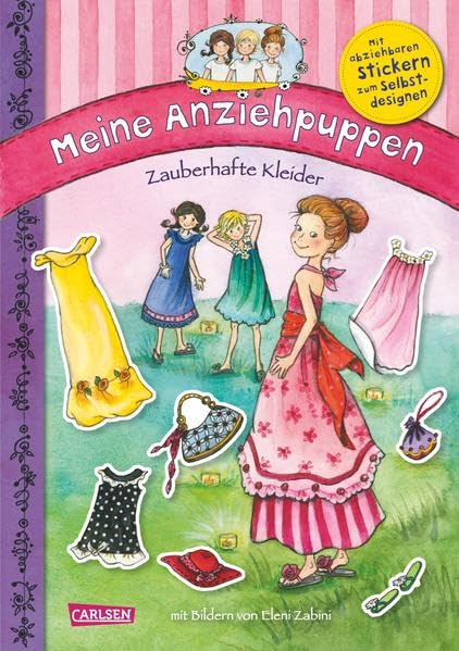 Meine Anziehpuppen: Zauberhafte Kleider: Mit Stickern zum Selbstdesignen Non-fiction