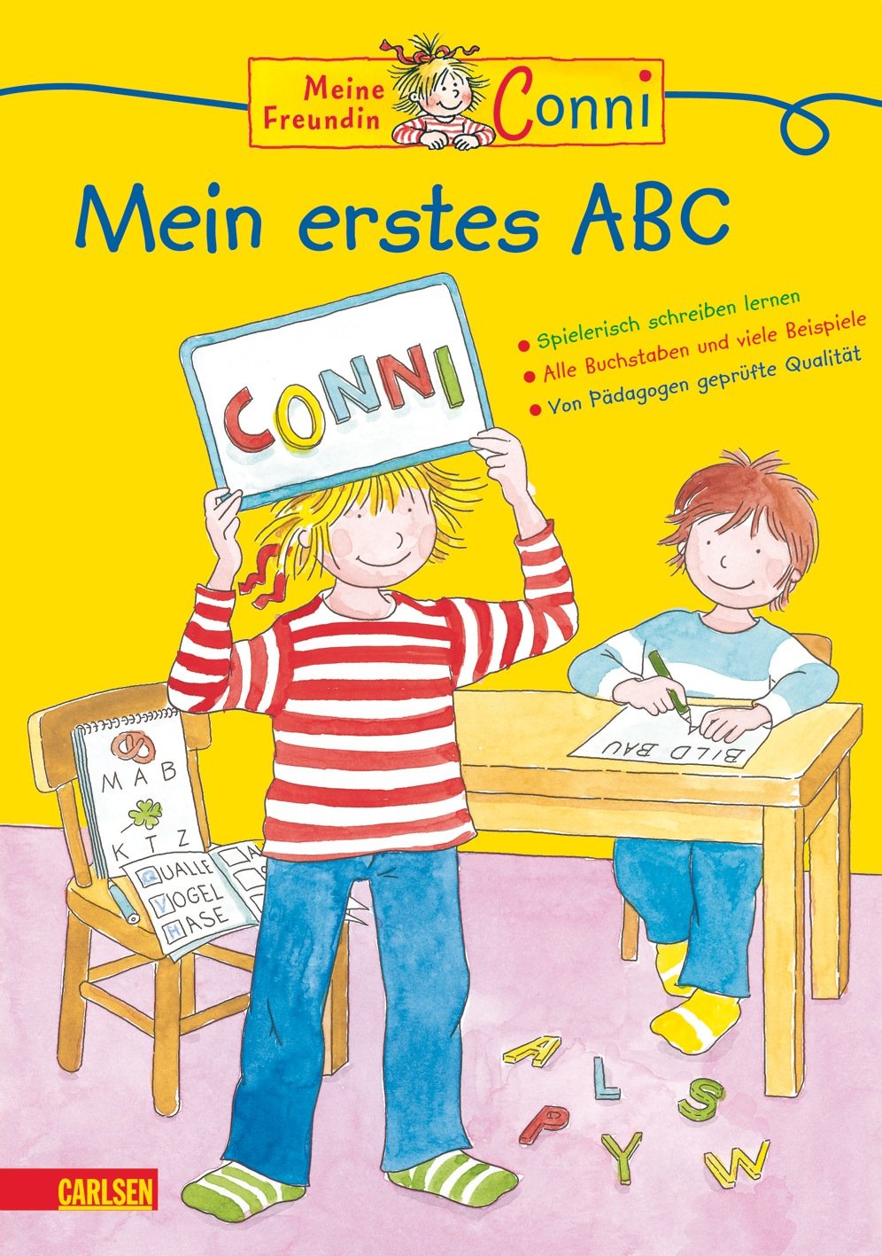 Conni Gelbe Reihe: Conni - Mein erstes ABC (Neues Cover): Spielerisch schreiben lernen. Alle Buchstaben und viele Beispiele. Von Pädagogen geprüfte Qualität Non-fiction
