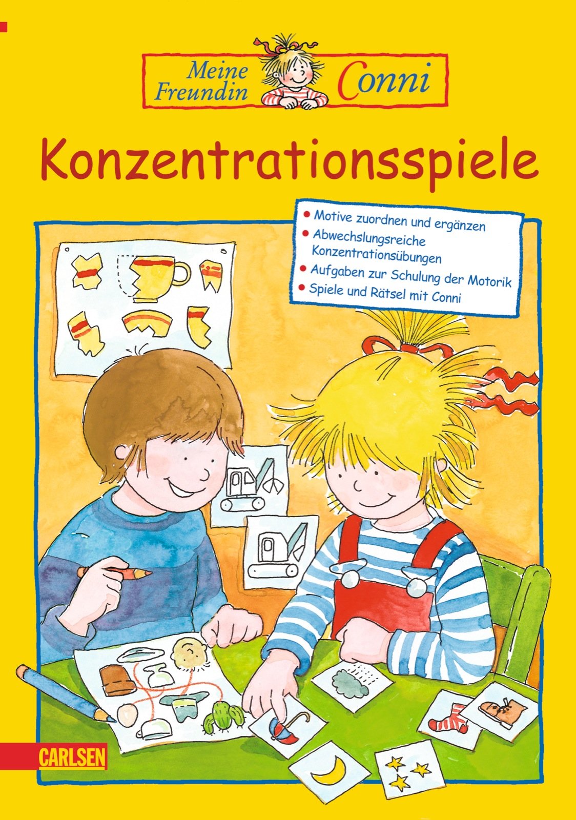 Conni Gelbe Reihe: Konzentrationsspiele: Motive zuordnen und ergänzen; Abwechslungsreiche Kozentrationsübungen; Aufgaben zur Schulung der Motorik; Spiele und Rätsel mit Conni Non-fiction